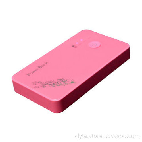 Portable Power Supply with 4000mAh Capacity and Colored Drawing